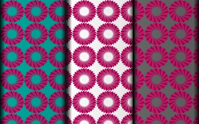 Geometric floral vector eps minimal pattern design