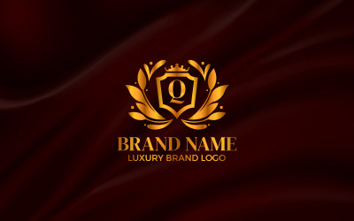 Logo con lettere di lusso, design dell&amp;#39;identità del marchio di lusso V2
