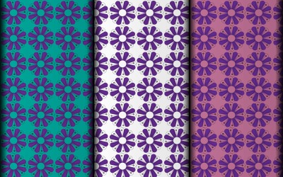 Naadloze geometrische bloemen vector eps minimale patroon ontwerpsjabloon