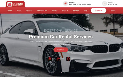 Rento - Plantilla de sitio web responsivo multipropósito de alquiler de automóviles