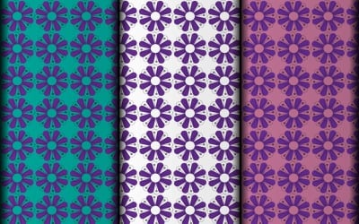 Seamless geometric floral vector eps minimal pattern design template