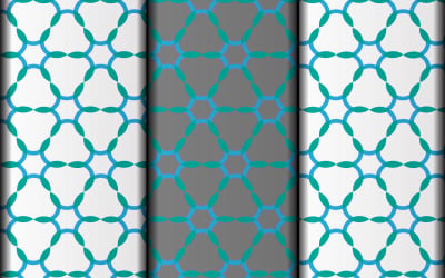 Vector blomma minimalistisk mönster designmall