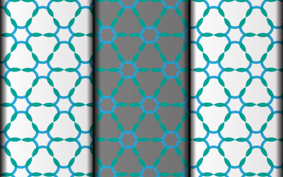 Vector flower minimalist pattern design template