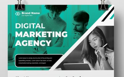 Digitale marketing flyer-sjabloon