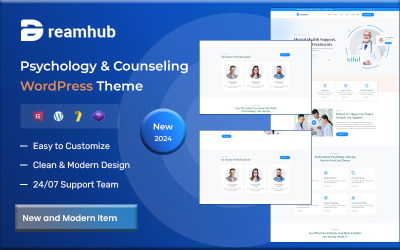 DreamHub – Tema WordPress de psicologia e aconselhamento