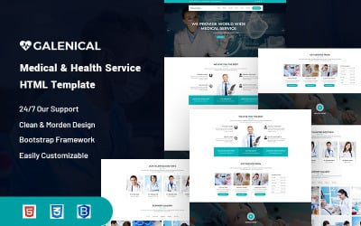 Galenical – Medical &amp;amp; Health Service Website Template