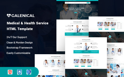 Galenical – Modèle de site Web de services médicaux et de santé