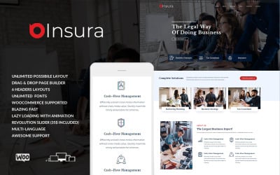 Insura - Temas de WordPress para servicios de finanzas y seguros