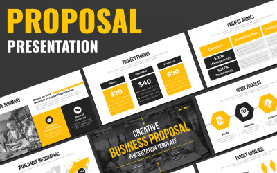 Modelo de layout de apresentação de proposta comercial