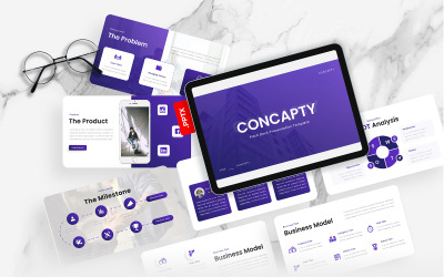 Concapty – Multipurpose Pitch Deck PowerPoint šablona