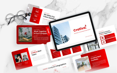 Crativa – PowerPoint-mall för affärskonsulting