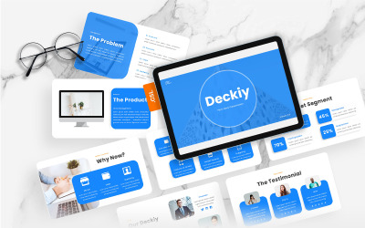 Deckiy – Víceúčelový Pitch Deck Šablona Prezentací Google