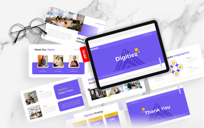 Digitiez - SEO Marketing PowerPoint-sjabloon