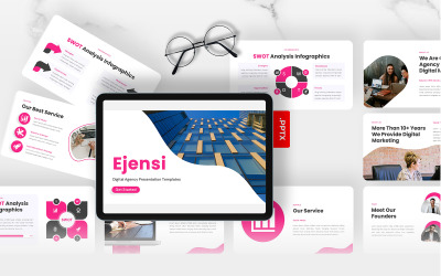 Ejensi – Modello PowerPoint per agenzia digitale
