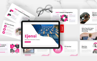 Ejensi – Plantilla de PowerPoint para agencia digital