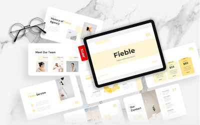 Fieble - Modèle PowerPoint minimal