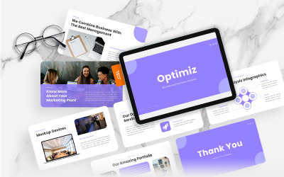 Optimiz – Modelo de Apresentações Google de Marketing SEO