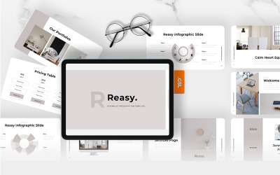 Reasy – Minimalis šablona Google Slides