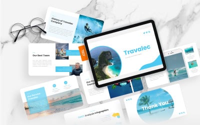 Travalec – Google Slides-sjabloon voor reisbureaus