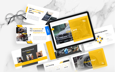 CarCare – Autómosó Keynote sablon