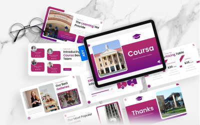 Coursea – Keynote-Vorlage für Bildung