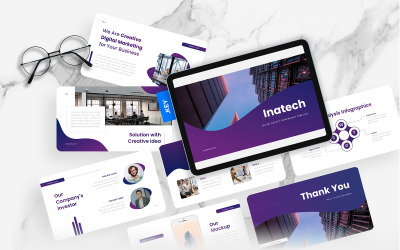 Inatech - Шаблон Keynote для цифрового агентства