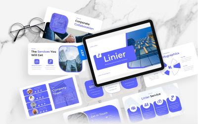 Linier – Многоцелевой шаблон Keynote