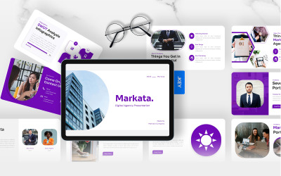Markata — szablon prezentacji dla agencji cyfrowej