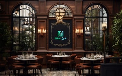 Luxury Restaurant Logo Mockup