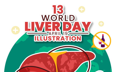 13 Ilustração do Dia Mundial do Fígado