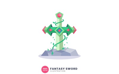Ilustra??o de espada de fantasia