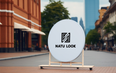 Outdoor Circle Logo Mockup