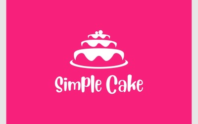 Tårta Födelsedag Bageri Party Logotyp