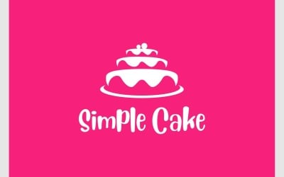 Торт День Рождения Пекарня Логотип Вечеринки
