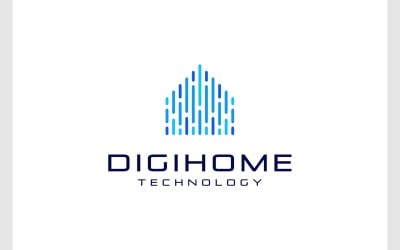 Home House Data Digital Technology Logo