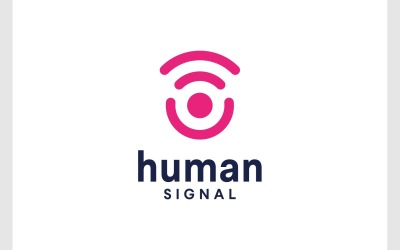 Human People Signal Wireless Logo