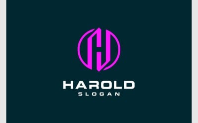 Logo circolare iniziale della lettera H