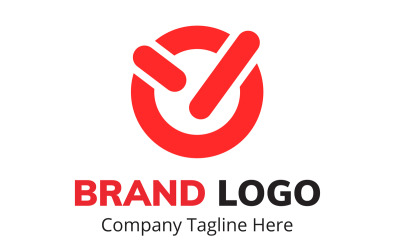 Макет шаблона логотипа бренда