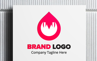 Modelo de layout de logotipo de marca