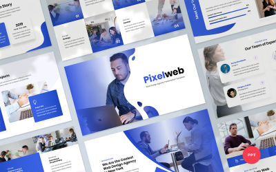 Pixelweb - modelo de apresentação de agência de web design