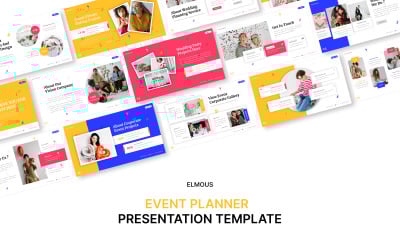 Presentación de plantilla de PowerPoint para planificador de eventos