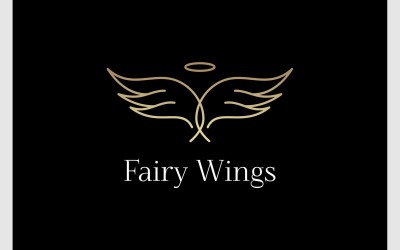 Роскошный простой логотип Fairy Wing