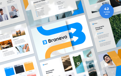 Branevo - Modello di keynote di presentazione delle linee guida sull&amp;#39;identità del marchio