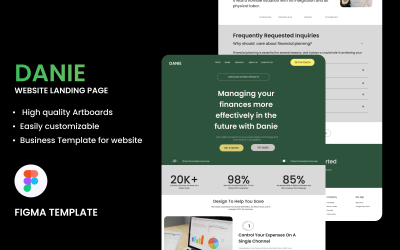 DANIE 登陆页面 Figma 模板