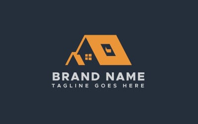 House letter O real estate logo design template