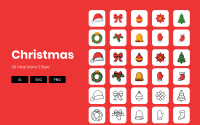 Kerst Element pictogrammen instellen