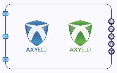 Modern design AXYELD logó