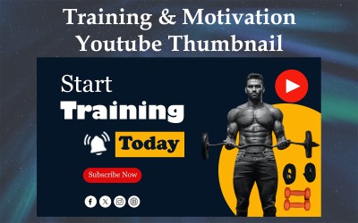 Мотивационное видео и обучение – Дизайн миниатюр YouTube -007
