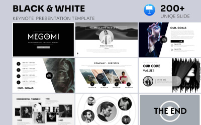 Šablona prezentace Megomi Minimal Keynote