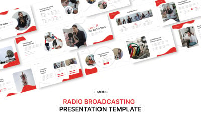 Apresentação Modelo de keynote de radiodifusão